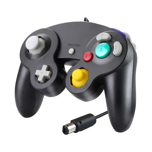CORRERREY Controlador Gamecube para Switch NGC mando con cable USB Wii PC Negro