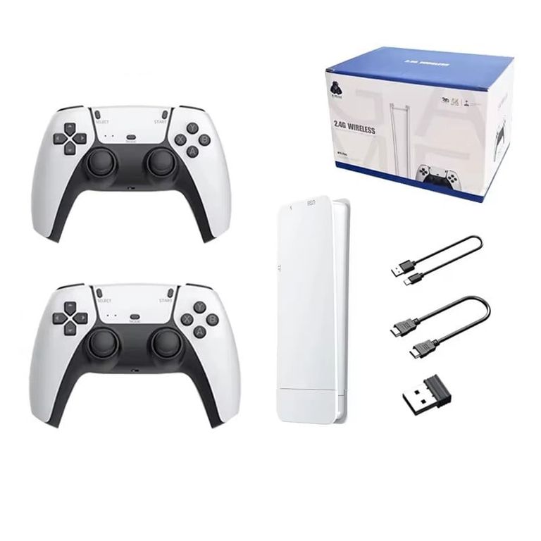 CORRERREY Consola de videojuegos 24G 4K HD 20000+ juegos clásicos 64Gb