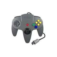 CORRERREY - Mando con cable para consola Nintendo 64 mando clásico para N64 Gris