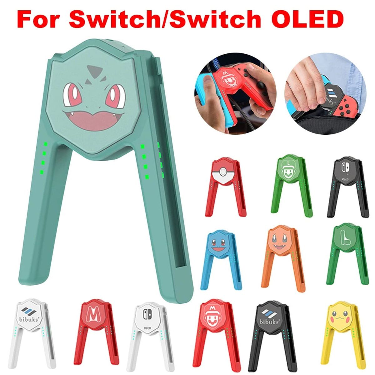 CORRERREY - Controlador de juego para Nintendo Switch Joy-con base de carga