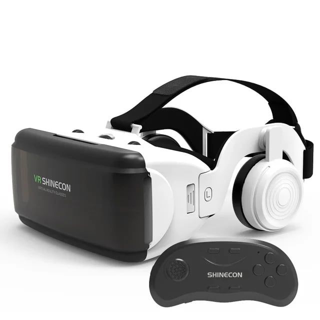 CORRERREY Gafas de realidad Virtual 3D VR casco estéreo Controlador de juego