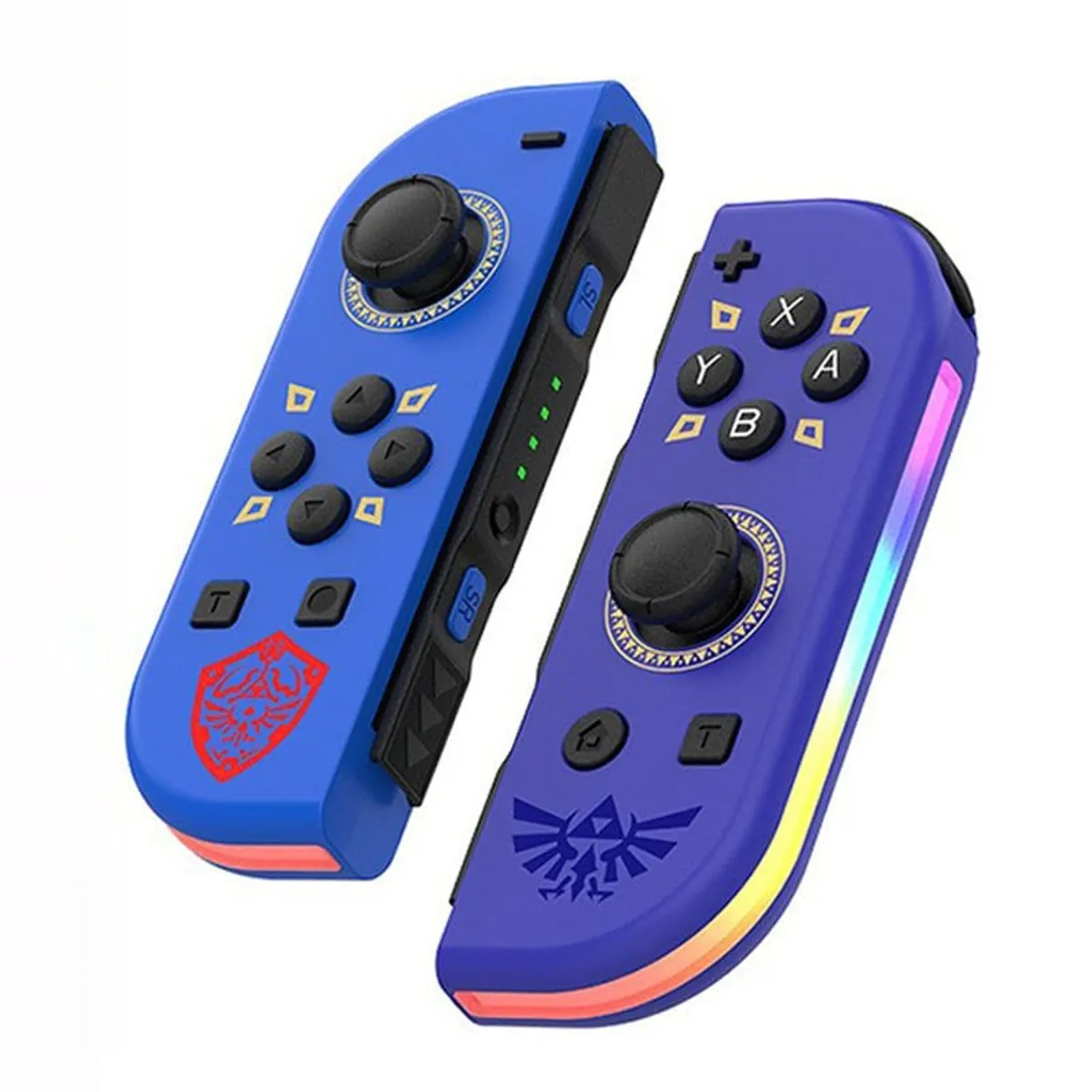 CORRERREY - Gamepad Inalámbrico Doble Joypad Rgb Vibración 6 Ejes 5. 2 Para Nintendo Switch Correrrey