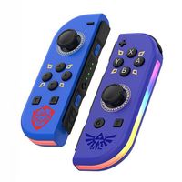 Gamepad Inalámbrico Doble Joypad Rgb Vibración 6 Ejes 5. 2 Para Nintendo Switch