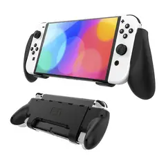 DOBE - Grip case stand para nintendo switch oled - negro