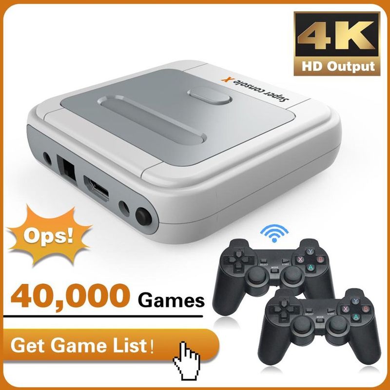 OEM - Consola de HD 4K videojuegos Retro para niños de 40000 juegos
