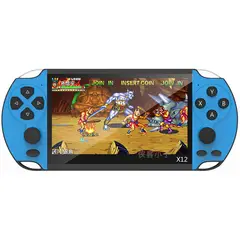OEM - Consola de juegos portátil retro x12 más de 2000 juegos Azul