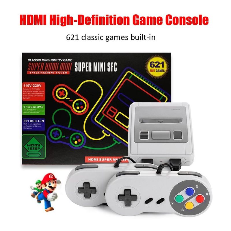 OEM - Consola de videojuegos con 621 juegos clásicos 4k tv hdmi av