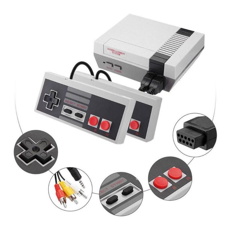 OEM - Consola de juegos retro portátil portátil con 620 juegos para nes