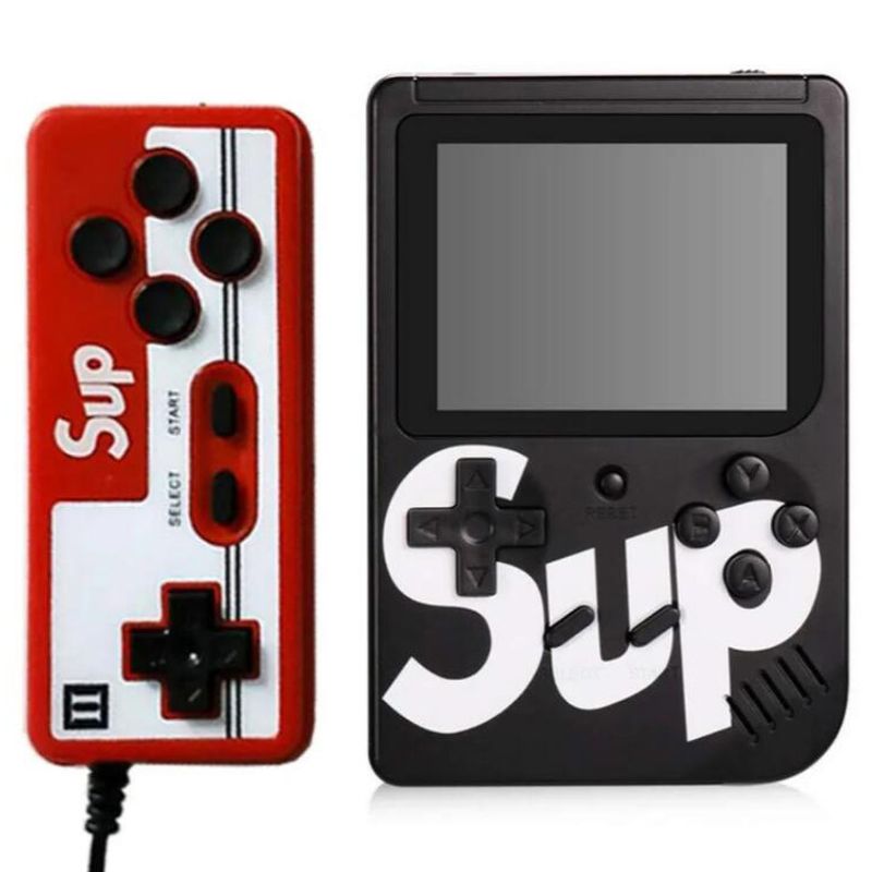 VDVO - Mini consola sup portatil retro 400 juegos con control remoto negro