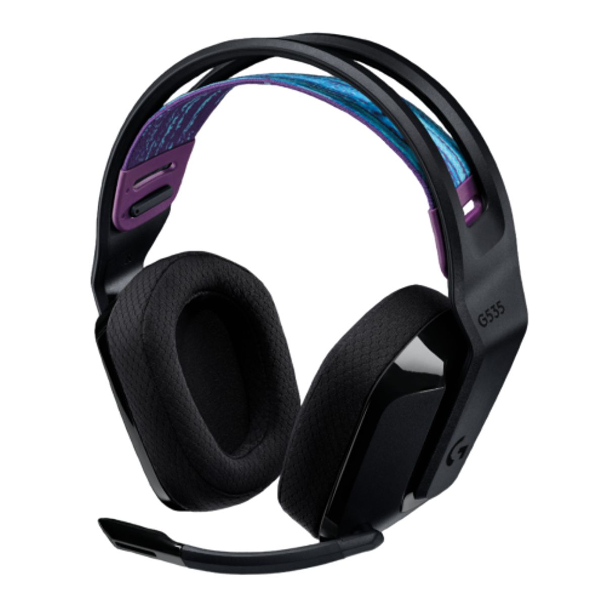 LOGITECH - Logitech G535 Lightspeed Audífonos Gamer Inalámbrico, Over-Ear, Receptor USB Wireless, USB-C, Color Negro