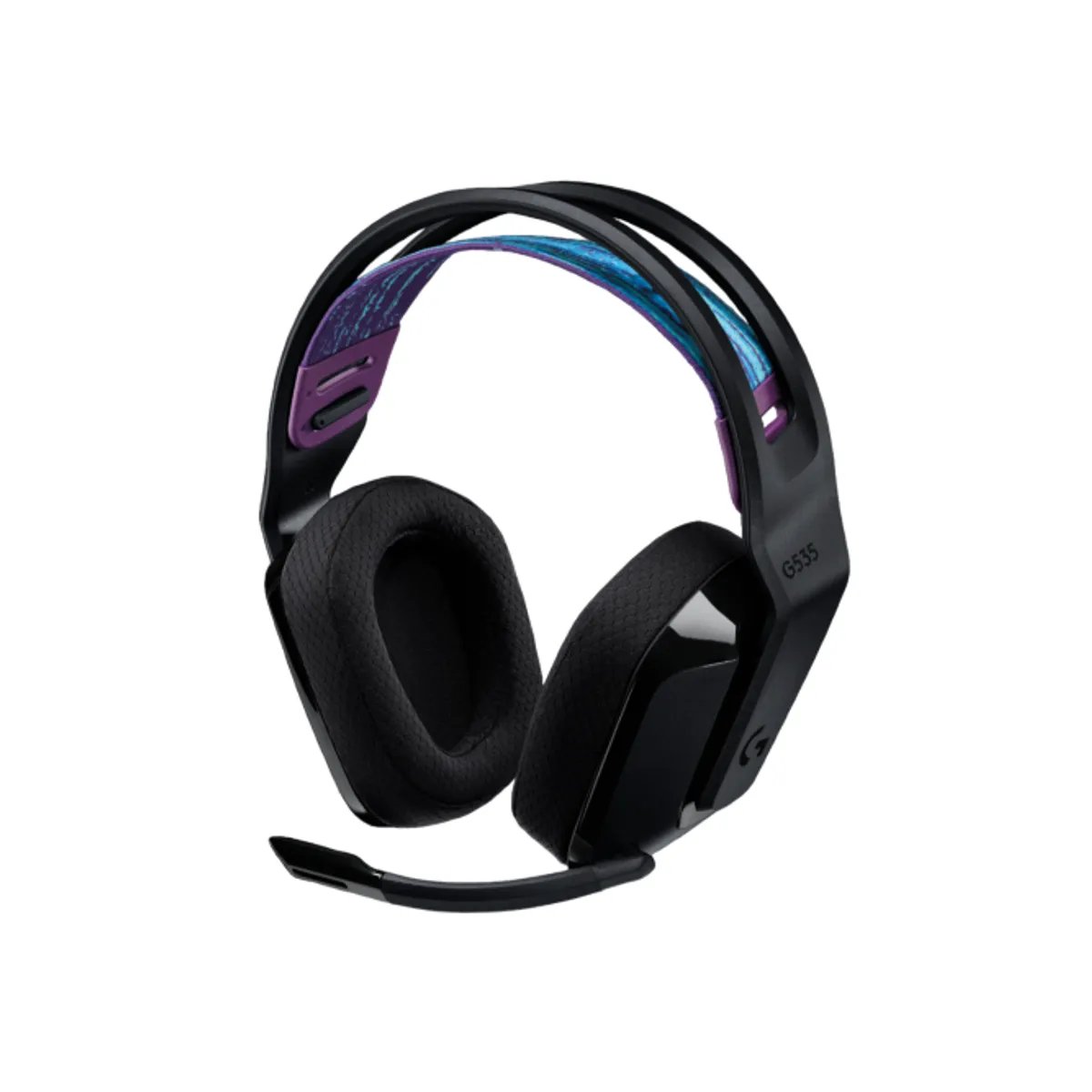 LOGITECH - Logitech G535 Lightspeed Audífonos Gamer Inalámbrico, Over-Ear, Receptor USB Wireless, USB-C, Color Negro