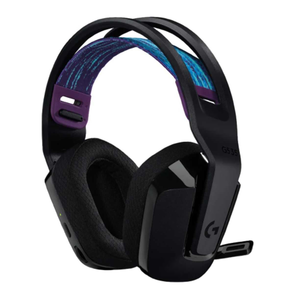 LOGITECH - Logitech G535 Lightspeed Audífonos Gamer Inalámbrico, Over-Ear, Receptor USB Wireless, USB-C, Color Negro