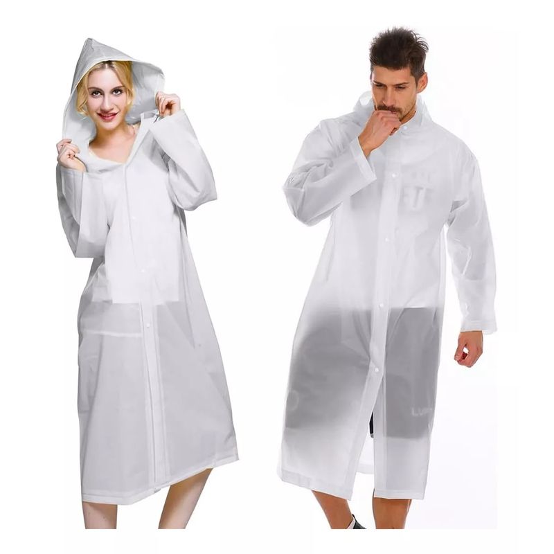 GENERICO - Capa Poncho Impermeable Lluvia Viento Estandar Adulto Gorro