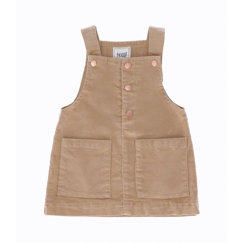 4KIDS - Jardinera bebés cotelé beige 4 Kids