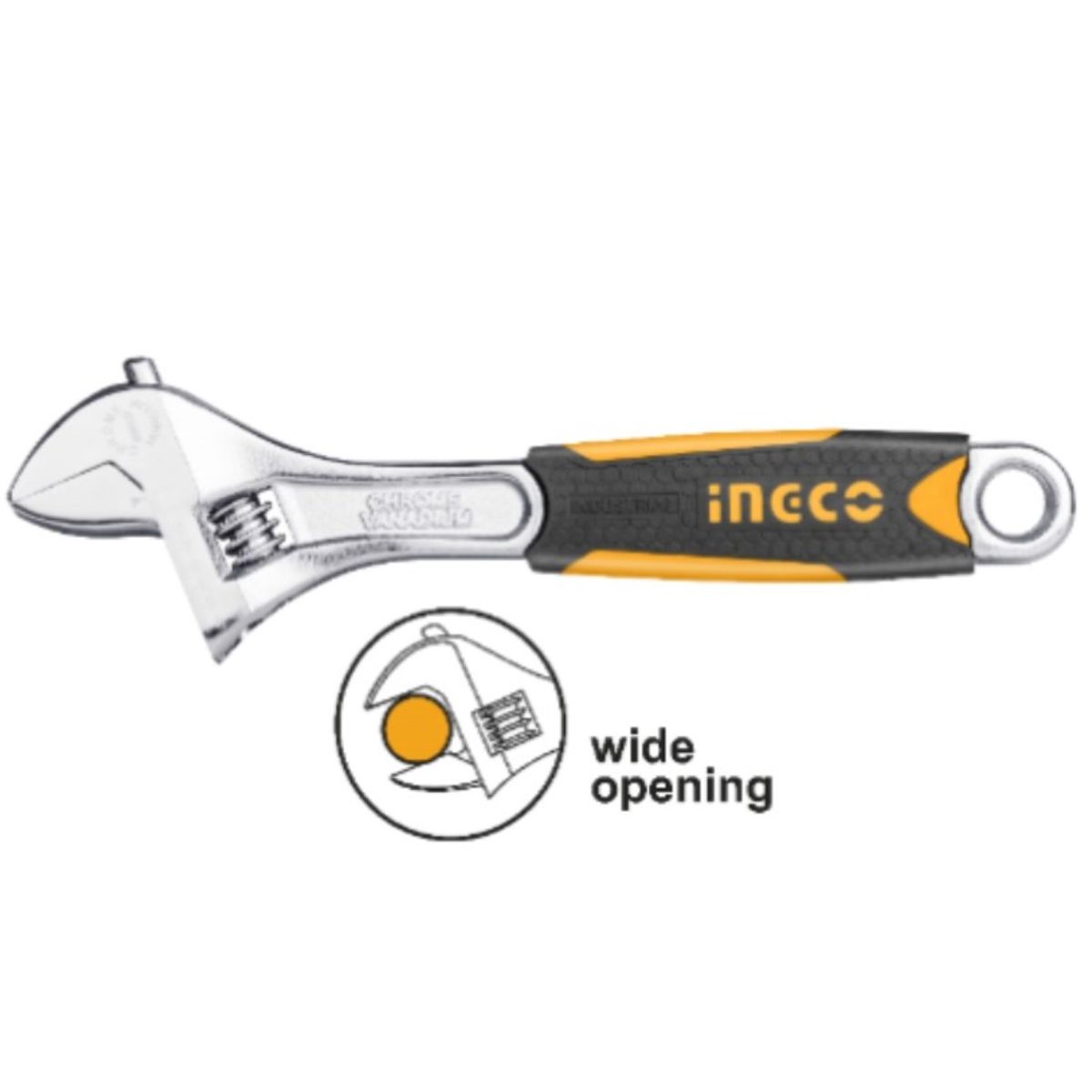 INGCO - Llave Ajustable Industrial 250Mm/10" Ingco Hadw131108