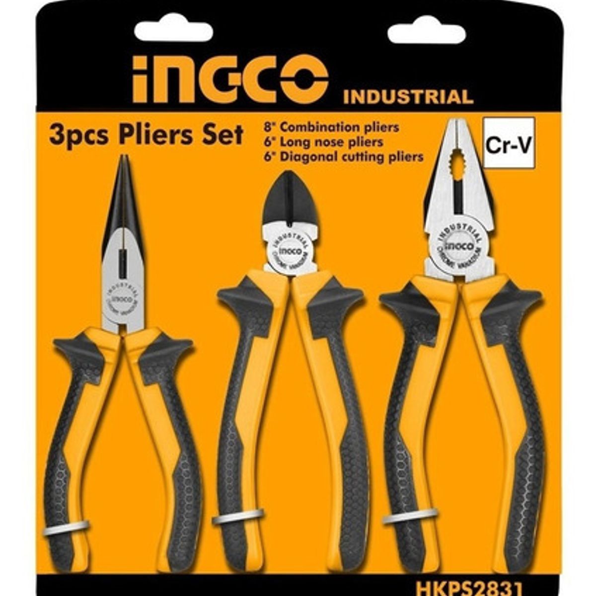 INGCO - Set Alicates Industrial 3 Piezas 160-200Mm/6-8" Ingco