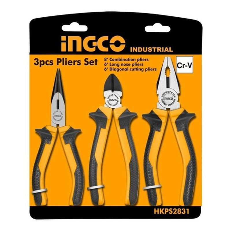 INGCO - Set Alicates Industrial 3 Piezas 160-200Mm/6-8" Ingco Hkps28318