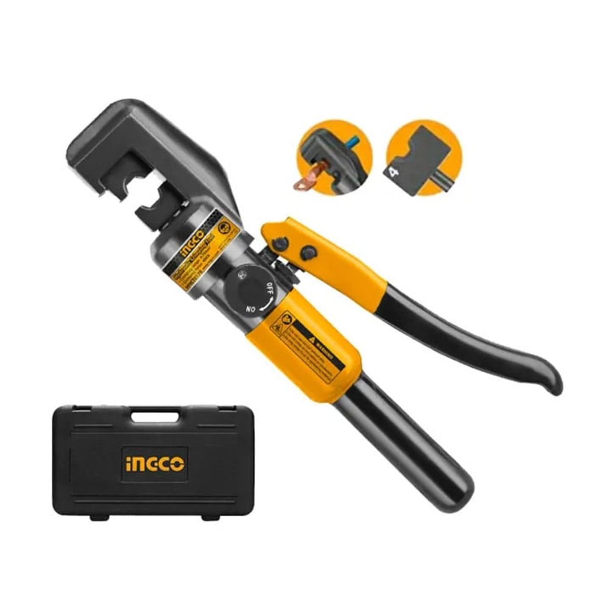 INGCO - Crimpadora Hidraulica 45Kn Cu4-70Mm² Ingco Hhct0170