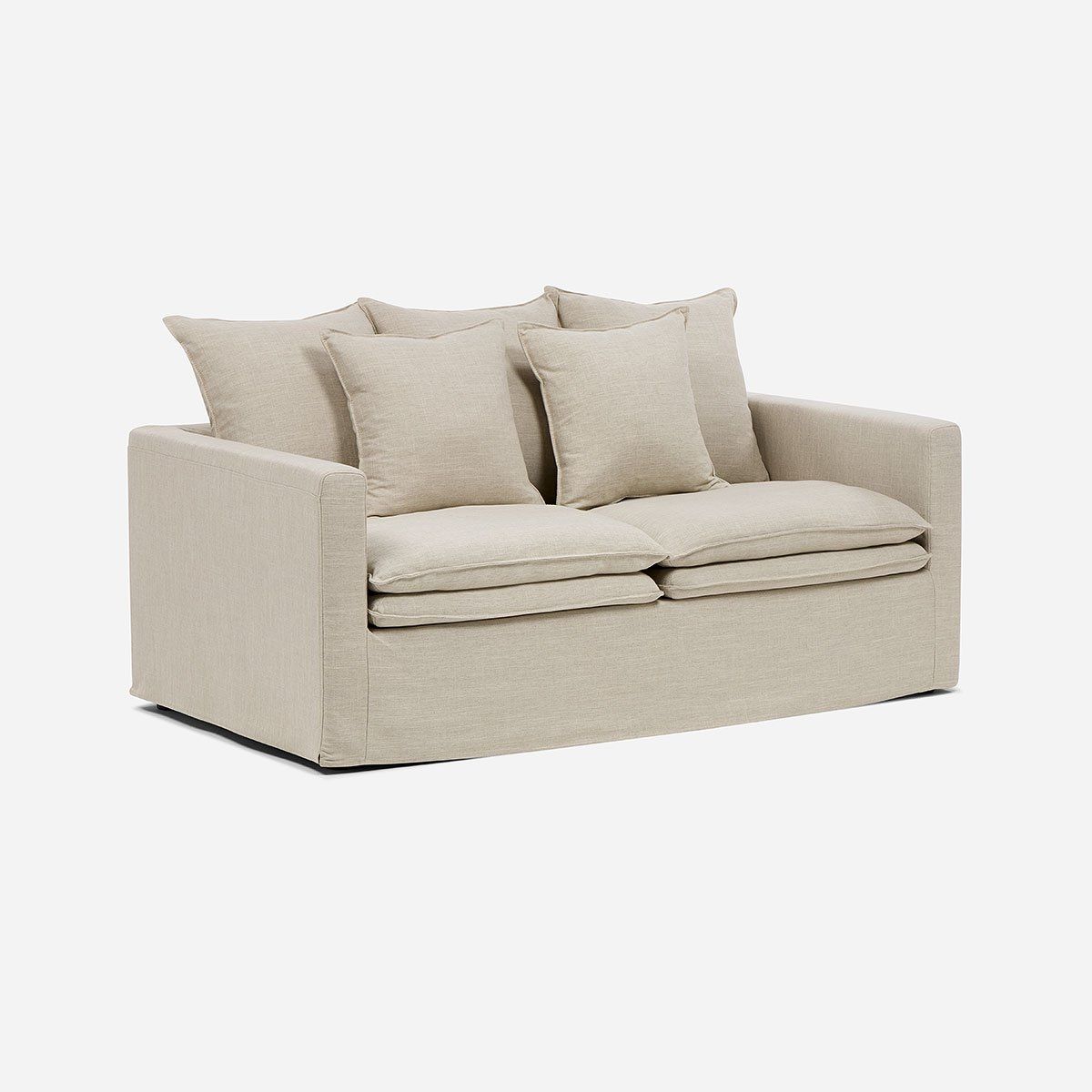 ROSEN - Sofá Gabon 2,5 Cuerpos Tela Tostado