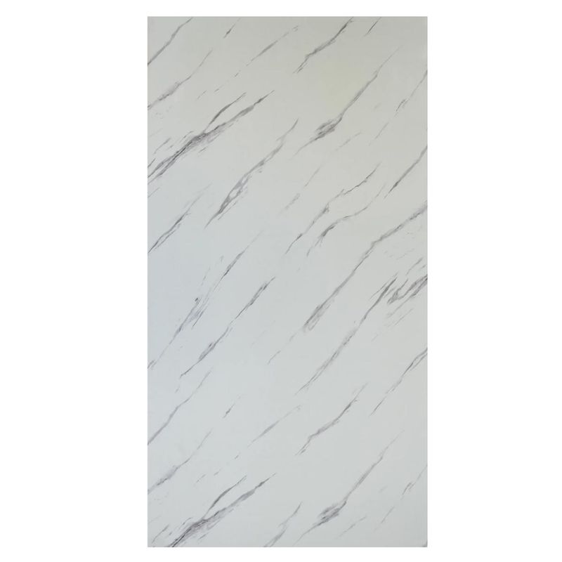 DOER - Lamina De Pvc Estilo Mármol Para Pared 122 Cm X 244 Cm 008 Gris Claro Wave