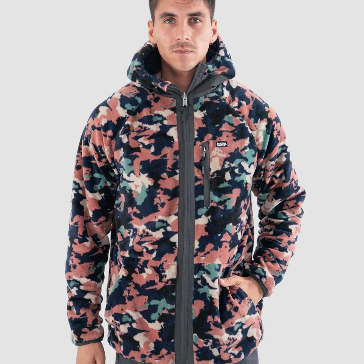 KAYA UNITE - Polerón Chiporro Hombre Shaggy Grizzly Reversible Navy