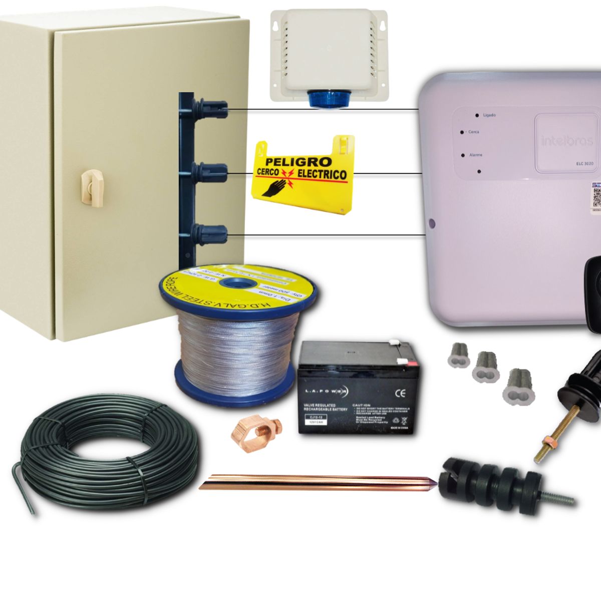 INTELBRAS - Kit 330 Metros Full Cerco Eléctrico Intelbras