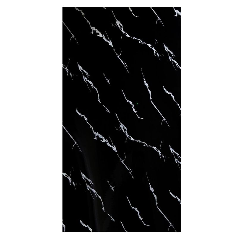 DOER - Lamina De Pvc Estilo Mármol Para Pared 122 Cm X 244 Cm 006 Negro Wave