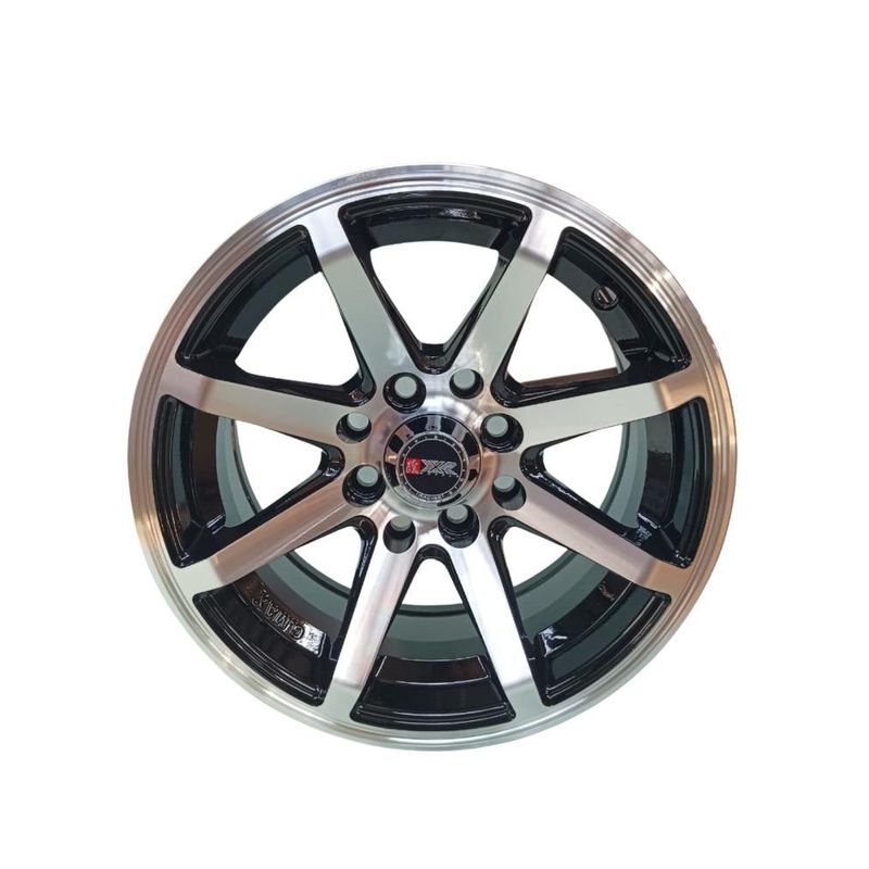 GENERICO - Juego de Llantas 13x6 4x1004x1143 Et0 black machined H3303