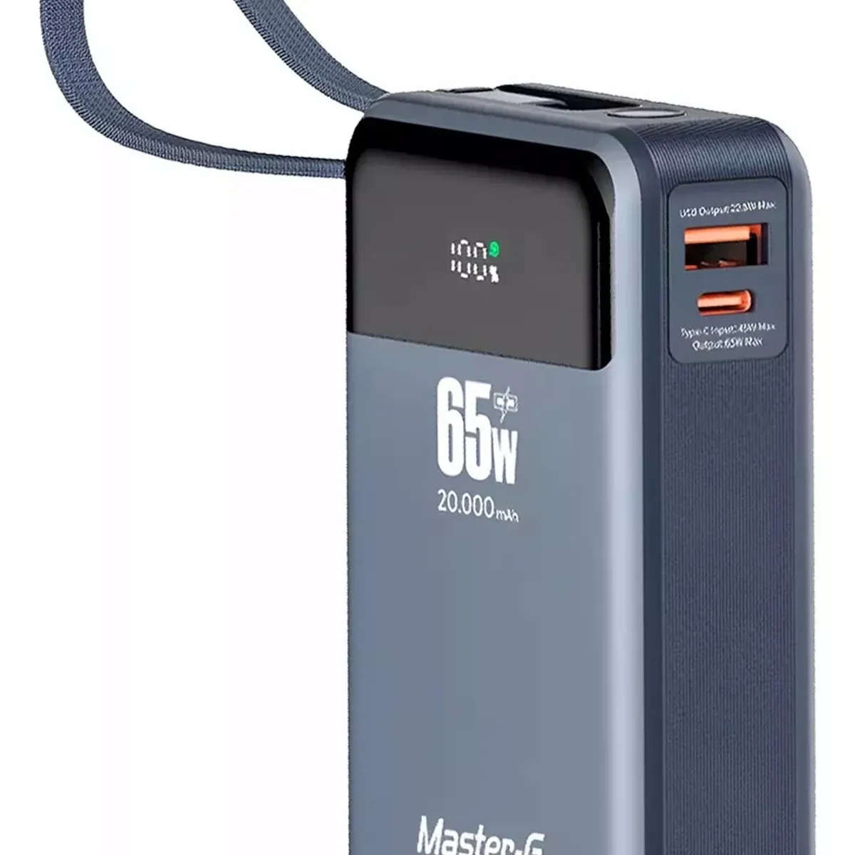 MASTER G - Cargador Portatil Bateria Power Bank Master-g 20000mah 65w