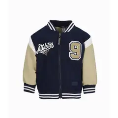 BLACK AND BLUE - Chaqueta bebés bomber azul marino