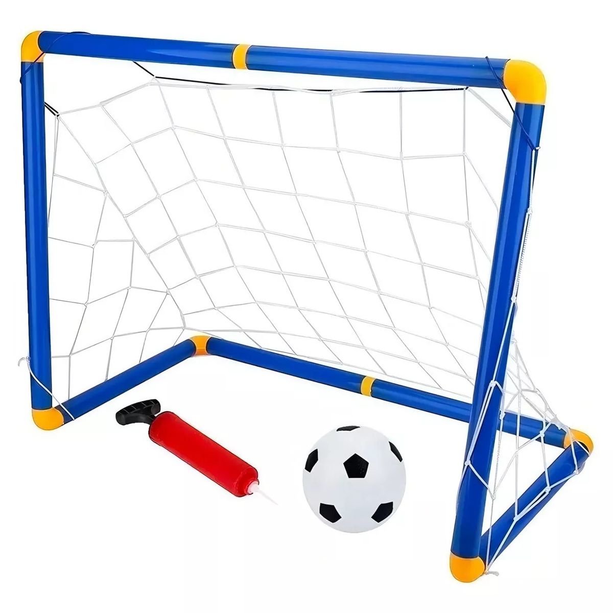 GENERICO - Mini Porteria Arco Futbol Pvc Con Malla Inflador Balón