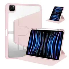 GENERICO - Carcasa Smart Cover Clear 360 Para iPad A16 11th Gene 11 Rosado