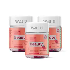 WELL U - PACK X 3 GOMITAS BIOTINA COLÁGENO VIT A, C y E 60UN