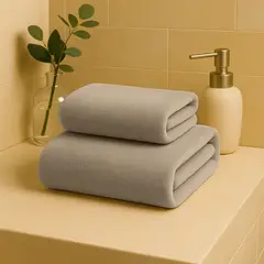 COSAS CASA - Toalla Taupe Microfibra 070x130