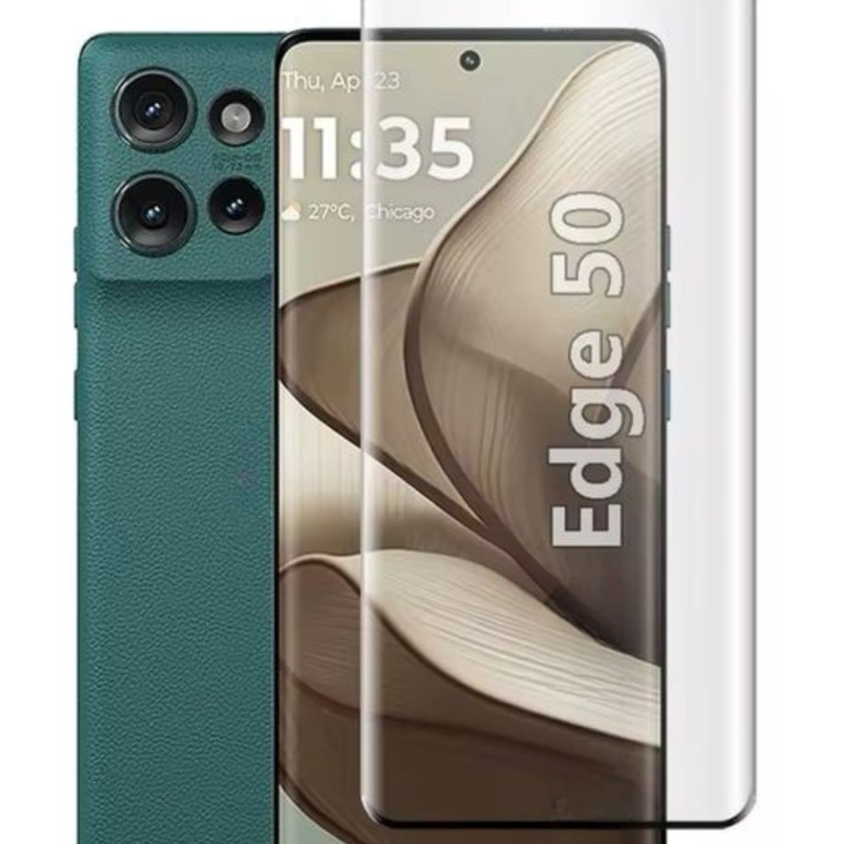 GENERICO - Lamina Mica Vidrio Templado Completa Para Motorola Edge 50 5G