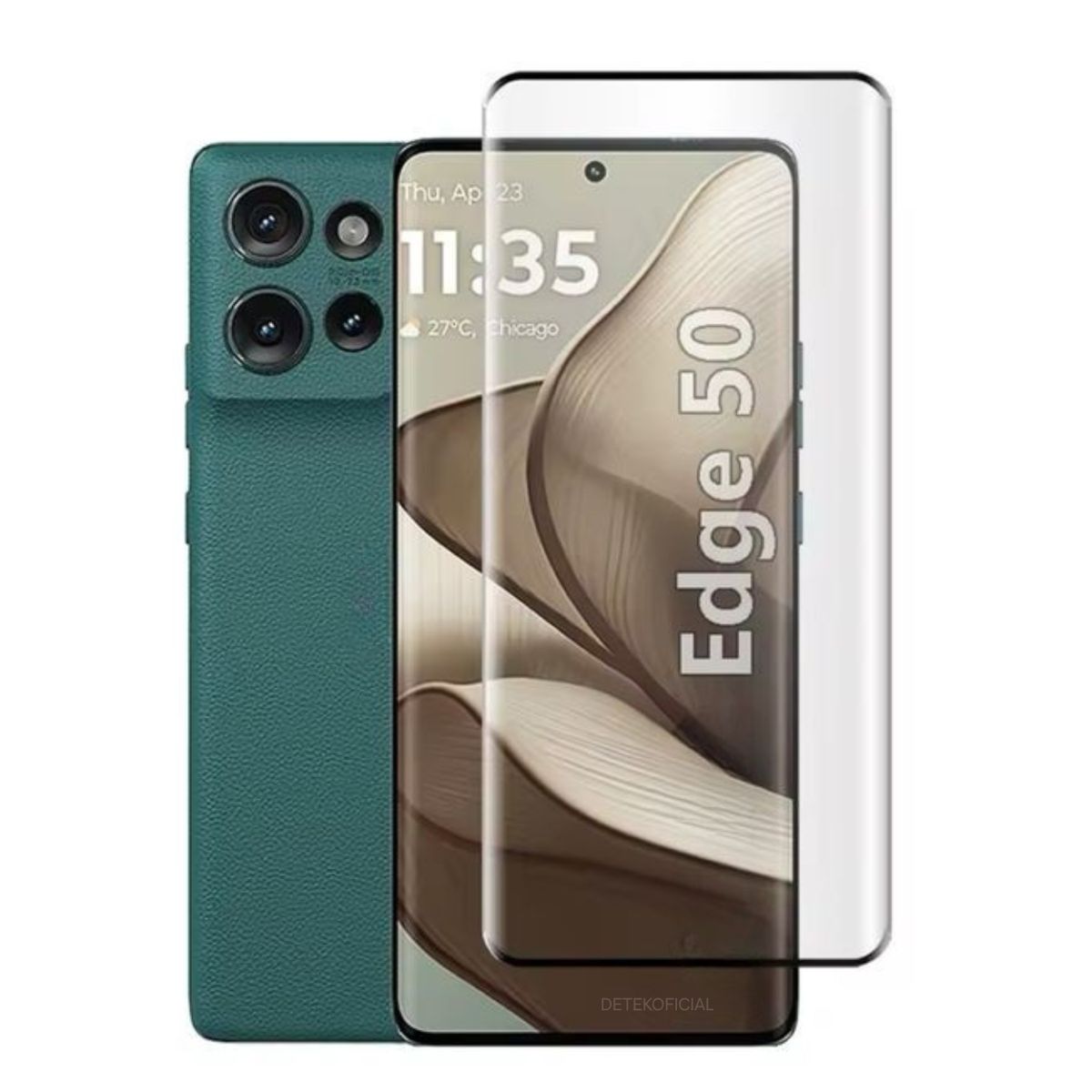GENERICO - Lamina Mica Vidrio Templado Completa Para Motorola Edge 50 5G