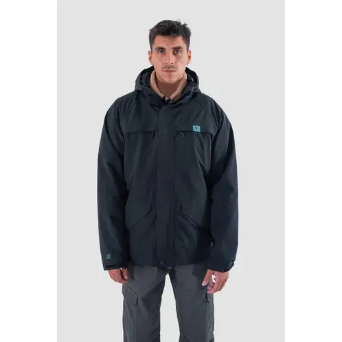KAYA UNITE - Chaqueta Hombre Desmontable Volcano 3 en 1 Negra