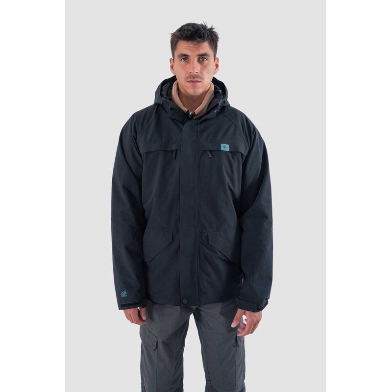 KAYA UNITE - Chaqueta Hombre Desmontable Volcano 3 en 1 Negra
