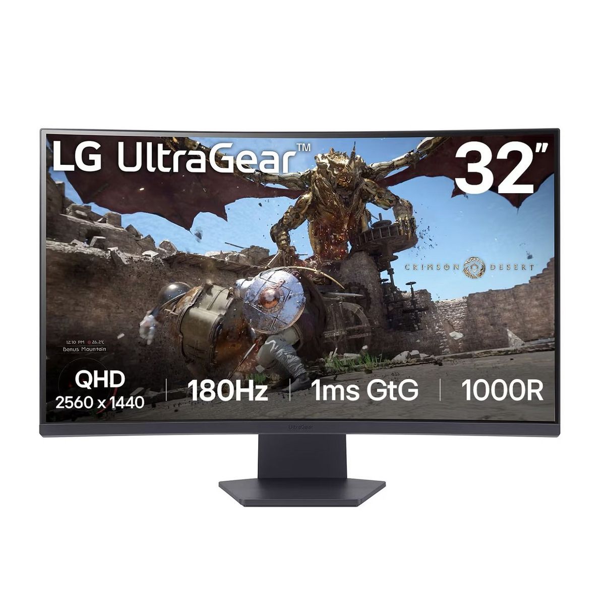 LG - Monitor Gamer LG UltraGear 32" QHD D-Port,HDMI Curvo