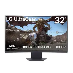 LG - Monitor Gamer UltraGear 32" QHD D-Port,HDMI Curvo