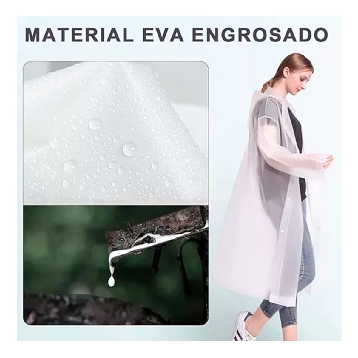 BEN BETESH - Set 2 Capa Poncho Impermeable Para Exteriores