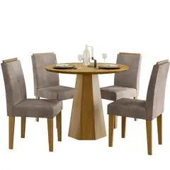 VEKKAHOME - COMEDOR ISA AMADA GRIS 4S