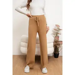 MPROPIA - Pantalon Mujer Recto Lanilla Tiro Alto Full Elasticado 5053