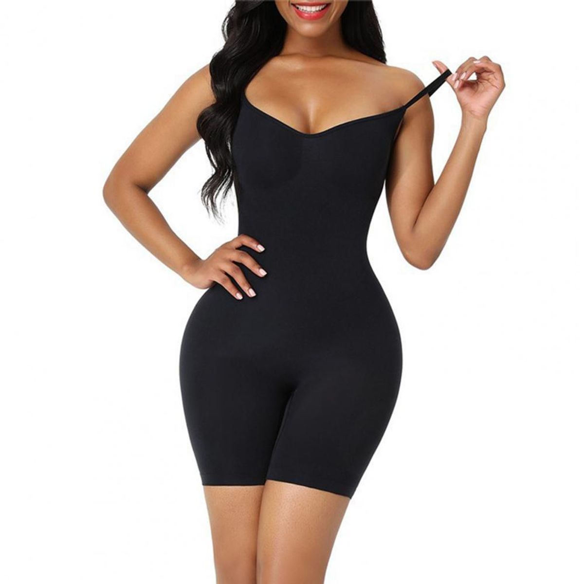TIOZONEY - Faja Moldeadora Body Push Up - Negro