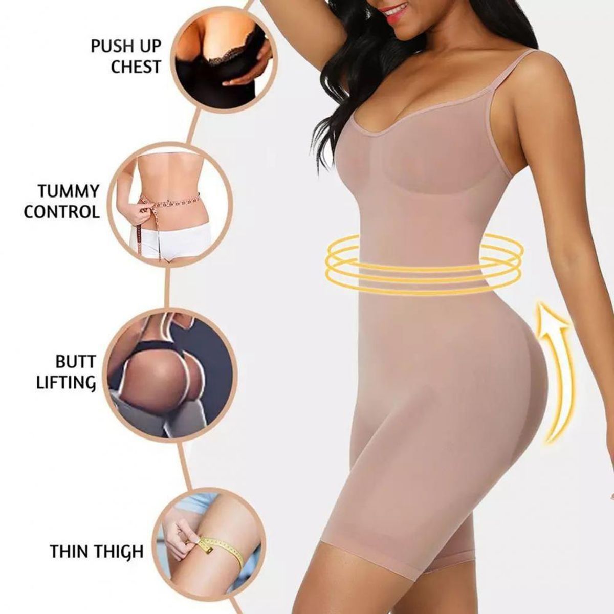 TIOZONEY - Faja Moldeadora Reductora - Rosa Claro
