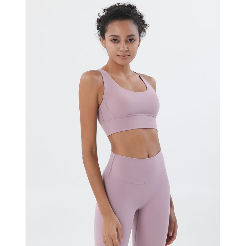 TIOZONEY - Sujetador deportivo con tiras para mujer