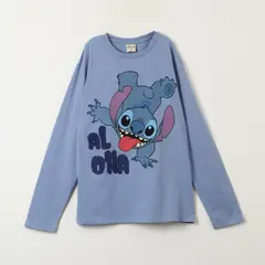 DISNEY - Polera Manga Larga Stitch Aloha - Niños 3-8 Años