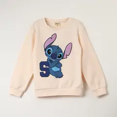 DISNEY - Polerón Stitch Estampado Letras - Niños 4-10 Años.