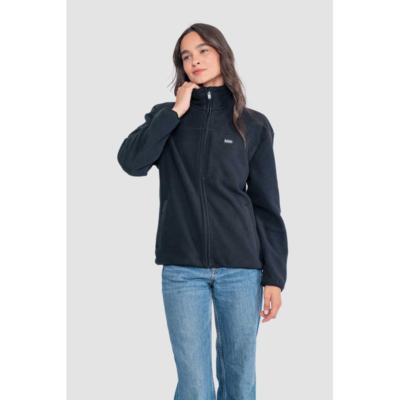 KAYA UNITE - Polar Mujer Full Zip Negro