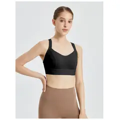 TIOZONEY - Sujetador deportivo de alto impacto para mujer